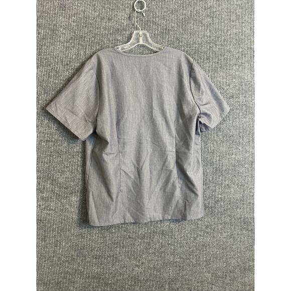 Figs Womens Catarina One Pocket Scrub Top Size XXL Gray Short Sleeve Medical - Picture 5 of 9